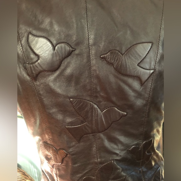 Waggon Paris  Boho Luxury 100% Fox Fur Leather Gillette Vest EU Sz 38 - Picture 10 of 11